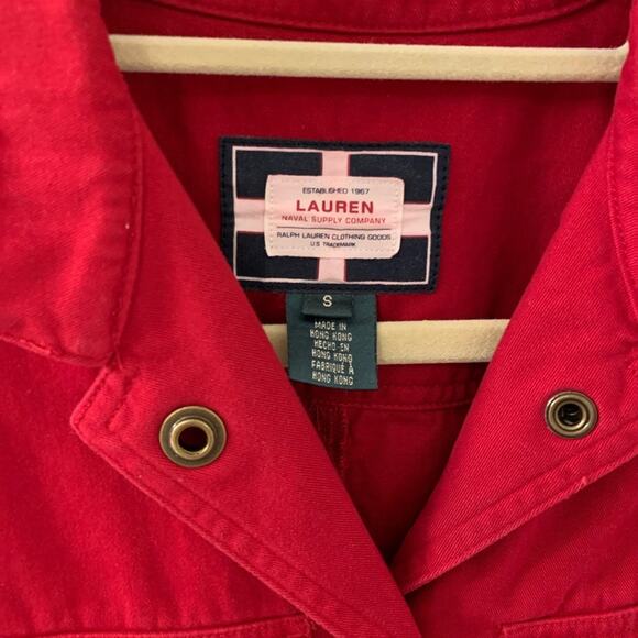 Ralph Lauren Red Utility Jacket - Picture 5 of 6